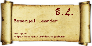 Besenyei Leander névjegykártya